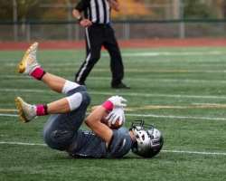 He has played football in high school He has played football in high school.